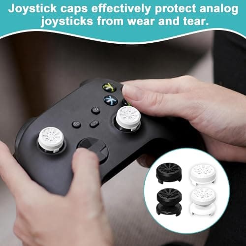 Controller Thumb Grips for PS4/PS5, 4 Pcs Silicone Controller Grips for PS5, Enhanced Precision Gaming Accessories, Fatigue Reduction for Extended Sessions thumbnail 5
