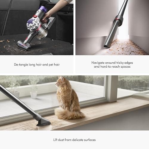 Dyson V8 Plus Cordless Vacuum, Cleans Hard Floors and Carpets, Detangles, Converts to Handheld, 115AW, 2 Power Modes, Up to 40 Minutes¹ thumbnail 4