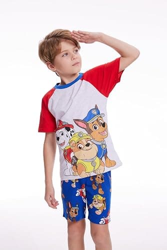 Paw Patrol Nickelodeon Chase, Marshall & Rubble Boys T-Shirt and Shorts Set for Toddler and Little Kids thumbnail 3