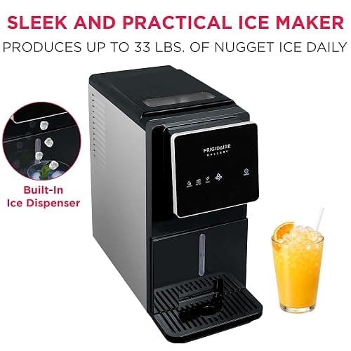 FRIGIDAIRE Touchscreen Nugget Ice Maker, Countertop Ice Machine, Sonic Ice Maker with 33 lbs. Capacity, Slate thumbnail 2