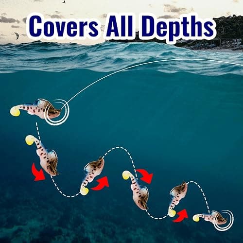 CASTSTRIKE Soft Fishing Lures 5pcs Kit with Tackle Box Weedless Paddle Tail Swimbaits for Bass Trout Crappie Walleye Freshwater Saltwater Life Like Action Durable Plastic Sharp Hooks thumbnail 7