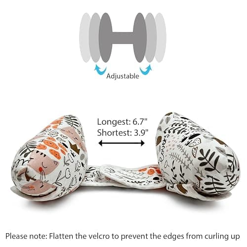 Baby Car Seat Head Neck Support, Toddler Adjustable Stroller Safety Insert, Banana U-Shape Travel Headrest Cushion thumbnail 4