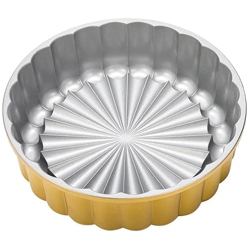 Goaste 9.5 Inch Charlotte Cake Pan, Reusable Fluted Mold, Nonstick Aluminium With Flower Shape for Cheese, Chocolate, Strawberry Shortcake, Brownie Tart Pie thumbnail 5