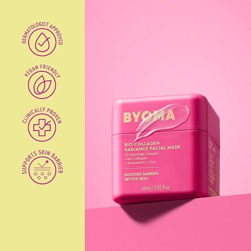 BYOMA Bio-Collagen Radiance Face Mask, Peel Off Mask For Glass Skin | Visibly Improved Elasticity, Firms, Reduces Appearance of Fine Lines and Wrinkles - Cica & Ceramides thumbnail 7