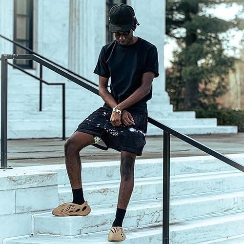 DIOTSR Mens Skyline Graphic Shorts Casual Streetwear Cool Basketball Shorts Running Workout Shorts with Pockets thumbnail 3