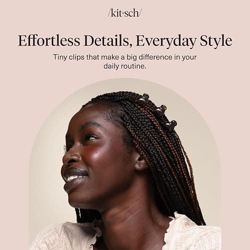 Kitsch Mini Hair Clips for Women - Black & Tortoise, 16 Pcs | Stylish Small Hair Clips for Bangs, Hair Sectioning – Stays In Place Without Pulling – Durable & Sturdy Plastic thumbnail 8