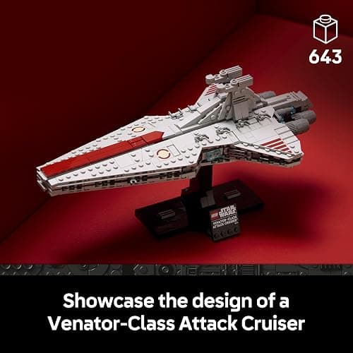LEGO Star Wars 75441 Venator-Class Attack Cruiser Building Set for Adults - Republic Starship Model Kit - Living Room & Shelf Decor - Collectible Gift for Revenge of the Sith Fans thumbnail 3