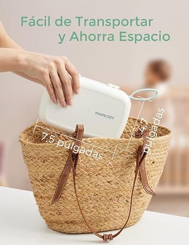 Momcozy Juego de cepillos 7 en 1 para biberones, Kit Completo de Limpieza de biberones con Cepillo de Silicona, Cepillo para pezón, Cepillo para Pajita, dispensador de jabón y Estante de Secado thumbnail 3