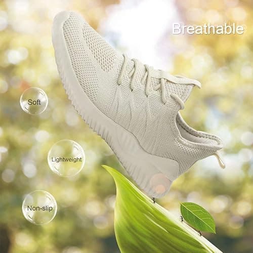 KEEZMZ Womens Ladies Walking Running Shoes Slip On Lightweight Casual Tennis Sneakers Clothes Shoes thumbnail 3