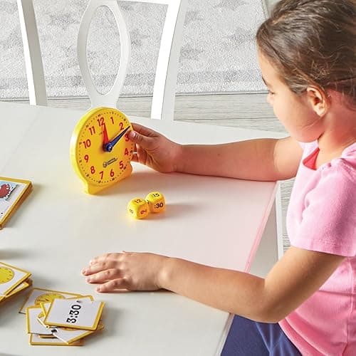 Learning Resources Time Activity Set - 41 Pieces, Ages 5+,Clock for Teaching Time, Telling Time, Homeschool Supplies, Montessori Clock - Time Activity Set thumbnail 2