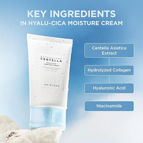 SKIN1004 Hyalu-Cica Moisture Cream, 2.53 fl oz, 75ml, Korean Face Hyaluronic Acid & Centella Moisturiser, Face Cream for Deep Hydration, Lightweight Gel Cream, Long Lasting Moisture, Korean Skin Care thumbnail 4