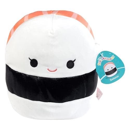 Squishmallows Original 10-Inch Solenn The Salmon Sushi - Official Jazwares Plush - Collectible Soft & Squishy Sushi Stuffed Animal Toy - Add to Your Squad - Gift for Kids, Girls & Boys thumbnail 3