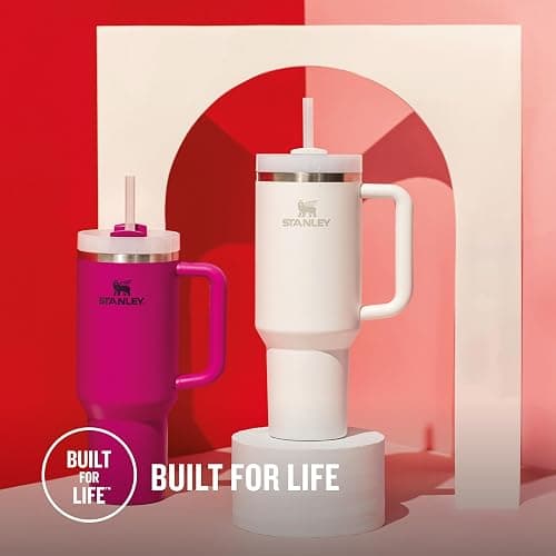 STANLEY Quencher H2.0 Flowstate Tumbler 1.2L - Cold for 11 Hours - Iced for 48 Hours - Metal Water Bottle with Straw, Handle and Lid - Dishwasher Safe - Travel Mug for Cold Drinks - Frost thumbnail 7