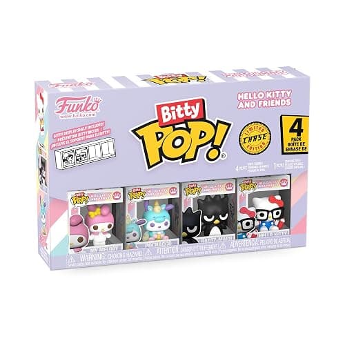 Funko Pop! Bitty: Sanrio - My Melody, Pochacco (Unicorn Party), Badtz-Maru, and Chase Mini Figure - 0.9 Inch (2.2 Cm) - Hello Kitty Collectable - Stackable Display Shelf Included - Gift Idea thumbnail 3