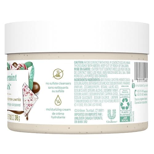 Dove Exfoliating Body Scrub for Women Peppermint Bark, 10.5 oz thumbnail 3
