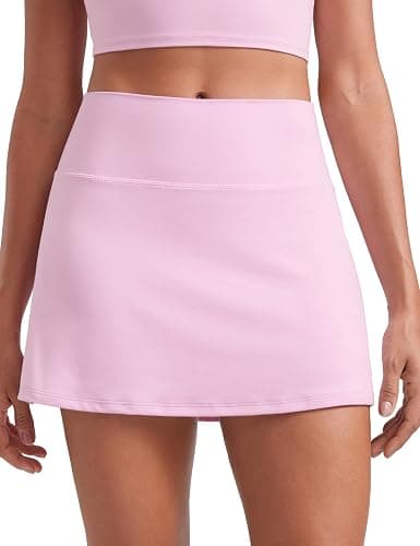CRZ YOGA Butterluxe High Waisted Tennis Skirts | Built-in Shorts with Pockets, Extremely Soft, Casual, A Line, Stretchy, Mini, Skort for Women - Image 1