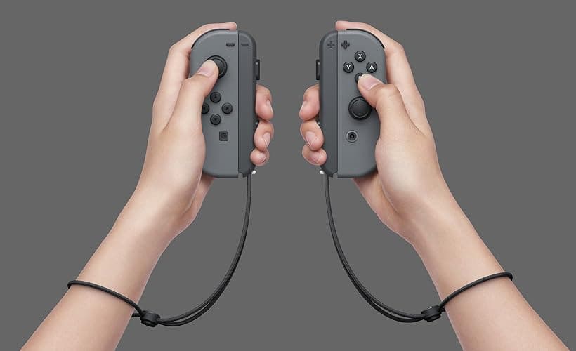 Nintendo Switch Game Console - Black (HAC-001(-01) w/ OEM Gray Joy Cons (Renewed) thumbnail 6