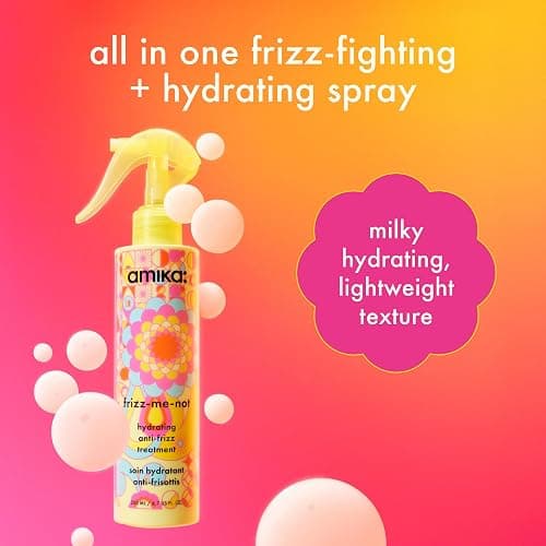 amika frizz-me-not hydrating anti-frizz treatment | lightweight hydrating spray for medium to thick coarse hair types 2a-4c, humidity + heat protection, smooth frizz for up to 3 days thumbnail 7
