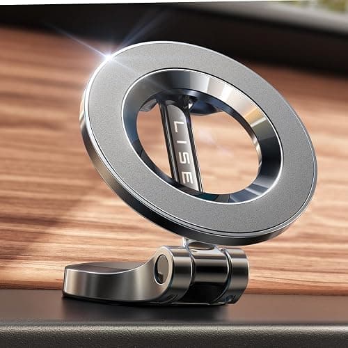 LISEN for MagSafe Car Mount for iPhone 17 Pro Max [24 Strong Magnets] Classic Magnetic Phone Holder for Car Dashboard Magnet Phone Mount Car Cell Phone Holder for iPhone 17 Pro Max Air 16 15 14 13 12 - Image 1