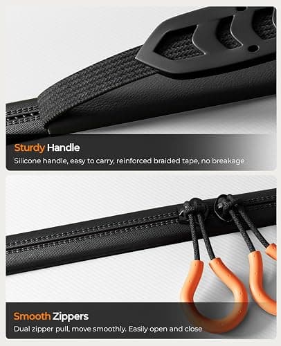 COOWPS for Nintendo Switch 2 Case, 4Pcs Thumb Grips, Protection Travel Case | 20 Game Slots, Hard Shell Full Protection, Portable Travel-Friendly, Water-Resistant, for Dock & Pro Controller Accessories thumbnail 7