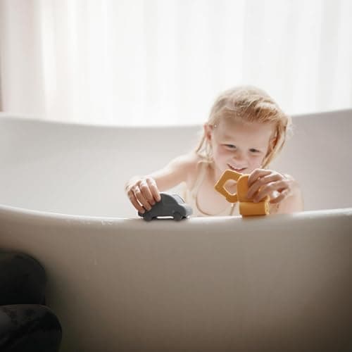mushie Vehicles Bath Toys Play Set for Toddlers | 100% Food Grade Silicone | Mold Free, Pack of 4 thumbnail 5