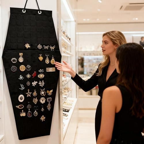 Pin Display Board Pre-Cut Holes Felt Room Decor | Brooch Pin Organizer Wall Display for Home Office Dorm Apartment Badge Button Collection Christmas Birthday Holiday thumbnail 3