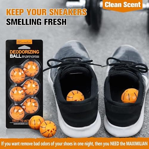 MAXIMILIAN Professional Shoe Deodorizer Balls | Shoe Fresheners Balls | Foot Odor Eliminator | Odor-Fighting Freshener for Neutralizing Odor and Refreshing Sneaker, Wardrobe, Bags thumbnail 2