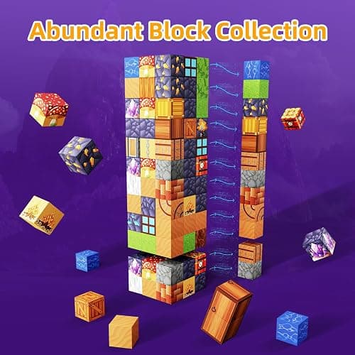 Minoskia Magnetic Blocks, 150 PCS Magnetic Building Blocks Sensory Toys for 3-5 4-6 5-7 6-8 Year Old Boys Girls Easter Birthday Gifts Travel Outdoor Kids Games thumbnail 4