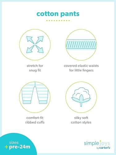 Simple Joys by Carter's Baby 4-Pack Neutral Pant thumbnail 2