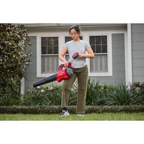 CRAFTSMAN Leaf Blower Cordless with Battery and Charger V20 RP, Up to 110 MPH Power, Handheld Electric Leaf Blower, Brushless Motor, Lightweight, 5.0Ah (CMCBL730P1) thumbnail 8