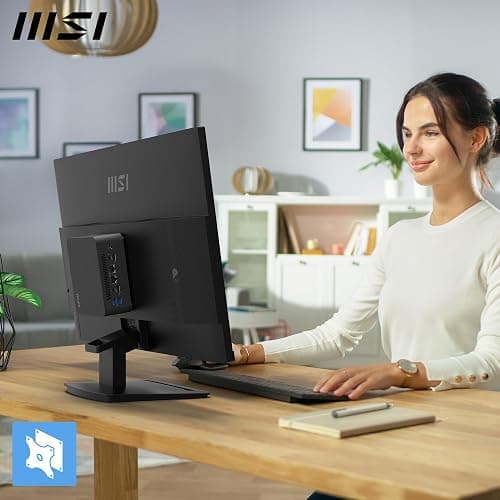 msi PRO MP243L E14 24-inch IPS 1920 x 1080 (FHD) Gaming Office Monitor, 144Hz, Free-Synch, HDR Ready, HDMI, VGA Port,VESA Mountable, Tilt, 4-Side Slim Bezel,1ms, Black thumbnail 5
