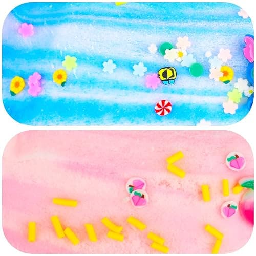 2 Pack Cloud Slime Kit with Blue Cake and Pink Charms, Scented DIY Slime Supplies for Girls and Boys, Stress Relief Toy for Kids Education, Party Favor, Gift and Birthday thumbnail 2
