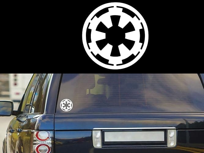 Galactic Empire Symbol NOK Decal Vinyl Sticker|Cars Trucks Walls Laptop|White|5.5 x 5.5 in|NOK026 thumbnail 3