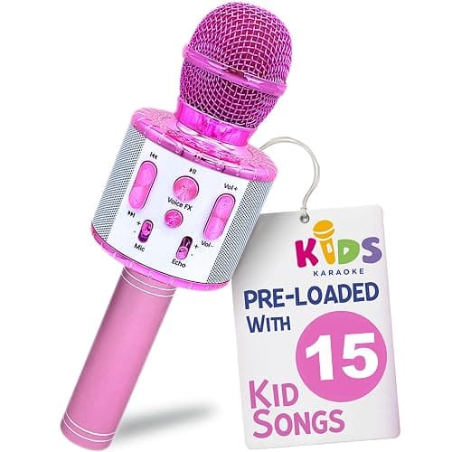 Move2Play, Kids Karaoke Microphone | Includes Bluetooth & Pre-Loaded Songs | Girls Birthday Toy for 2, 3, 4, 5+ Girls & Boys - Image 1
