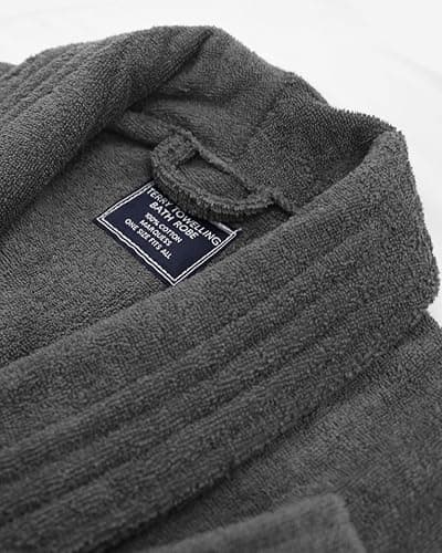 Marquess All-Cotton Bathrobe Thick Plush Cloth Housecoat Terry Toweling, Sweat Steaming Clothes Comfortable & Warm thumbnail 5