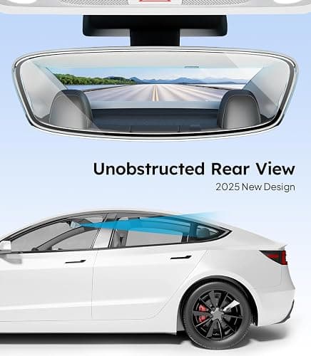 Wigoo 2025 Tesla Model 3 Sunshade Roof [Never Sag, Nano Ice-Crystal Coatings] Heat Reflective Glass Roof Sun Shade, Accessories for Tesla Model 3 2020~2026, Tesla Interior Black thumbnail 6