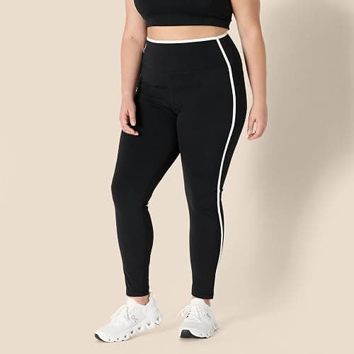 Amazon Essentials Women's Active FormFlex Buttery Soft High Waist 27.5" Inseam Full Length Yoga Leggings with Contrast Trim thumbnail 6