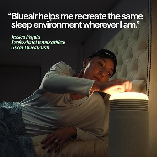 BLUEAIR Air Purifier & Sunrise Alarm Clock for Bedroom, Nursery – HEPA, HEPASilent™, Wake-Up Light, White Noise & Soothing Sounds for Natural Sleep, USB-C, Mini Restful thumbnail 4