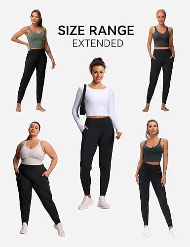 THE GYM PEOPLE Women's Joggers Pants Lightweight Athletic Leggings Tapered Lounge Pants for Workout, Yoga, Running thumbnail 3