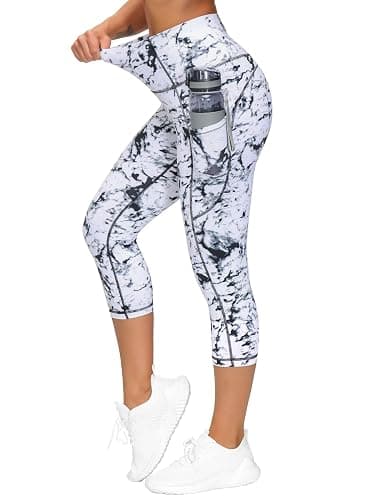 THE GYM PEOPLE Womens' Yoga Pants High Waist with Pocket Tummy Control thumbnail 2