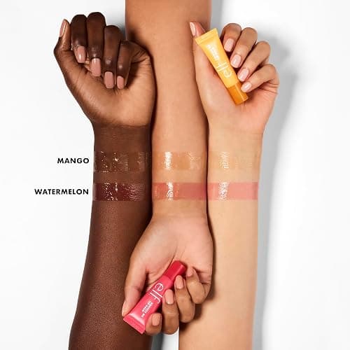 e.l.f. Squeeze Me More Lip Balm Duo, Moisturizing Balm For A Sheer Tint Of Color, Made With Hyaluronic Acid, Vegan & Cruelty-Free, Mango & Watermelon thumbnail 3