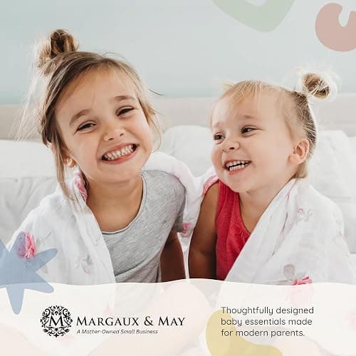 Margaux & May Crib Mattress Protector, 2 Pack – 100% Waterproof Baby Crib Mattress Protector Pad, Highly Absorbent Quilted Cover, Oeko-TEX® Certified, Noiseless, Fitted 28" x 52" Standard Crib Fit thumbnail 7
