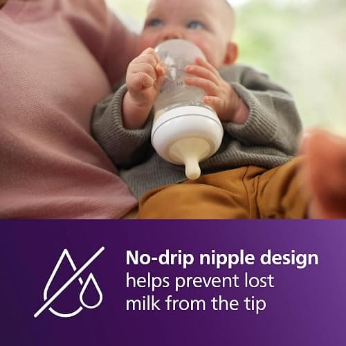 Philips Avent Natural Baby Bottles with Natural Response Nipples (Medium Flow, Flow 3), 9oz, 4-Pack, SCY903/04 thumbnail 6