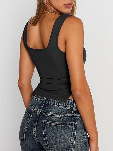 Trendy Queen Womens Going Out Crop Tops Backless Tank Tops Summer Y2k Teen Girls Basics Cute Clothes thumbnail 4