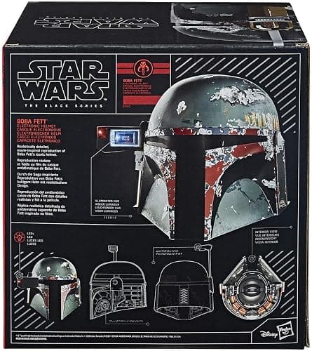 Star Wars The Black Series Boba Fett Premium Electronic Helmet, The Empire Strikes Back Full-Scale Roleplay Collectible thumbnail 3