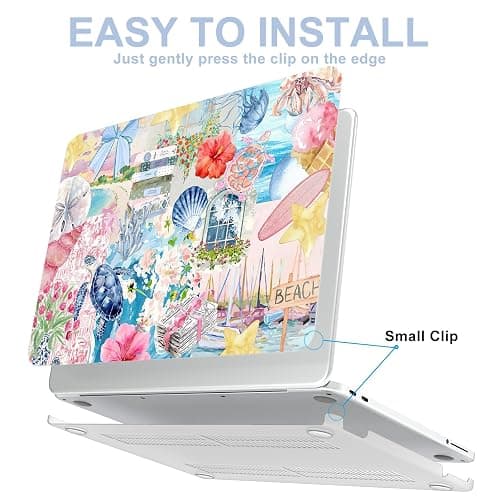 AKIT Compatible with MacBook Neo Case 13 inch 2026 A3404 (A18 Pro Chip), Unique Pattern Plastic Hard Shell Laptop Case+Screen Protector+Keyboard Cover for New MacBook Neo 13 inch, Sea Turtle thumbnail 4