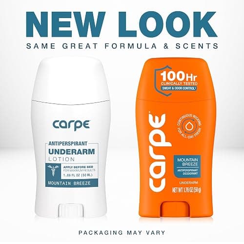 Carpe 100-Hour Antiperspirant Deodorant, Mountain Breeze - 2 Pack | Dermatologist Tested - 100 Hr Sweat & Odor Control - Free from Baking Soda & Parabens - Clinical Strength Deodorant - 2 Pack thumbnail 2