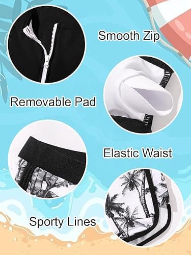URMAGIC Girls Tankini Swimsuit Color Block Two Pieces Bathing Suit with Shorts Teen Girls' Swimwear Bikini Set Swim Suit thumbnail 4