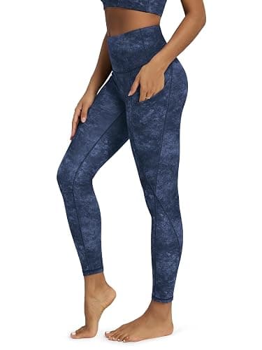 ODODOS Women's High Waisted Yoga Leggings with Pockets, Tummy Control Non See Through Workout Athletic Running Yoga Pants - Image 1