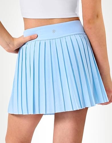 Lollgirl Girls Tennis Skirt with Shorts,Pleated Athletic Skort with Pockets for Golf,Running & School Uniform Skirt thumbnail 2